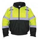 BOMBER JKT HOOD CLS 3 HI VIZ YELLOW-M