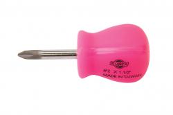 #2 Phillips x 1-1/2" Neon Pink Screwdriver