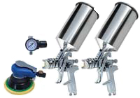 HVLP Dual Set-Up Spray Gun Kit - 4-Pc