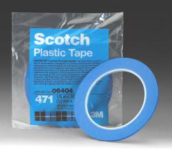 Scotch Plastic Tape 471 Blue - 1/8 In x 36 Yds