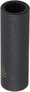 3/8 Inch Drive 12 Pt Fractional SAE Impact Socket - 1/2 Inch