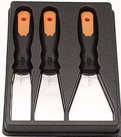 Stainless Steel Flexible Putty Knife Set - 3-Pc