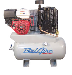 Two Stage Honda Engine Gas Powered Air Compressor - 13 HP