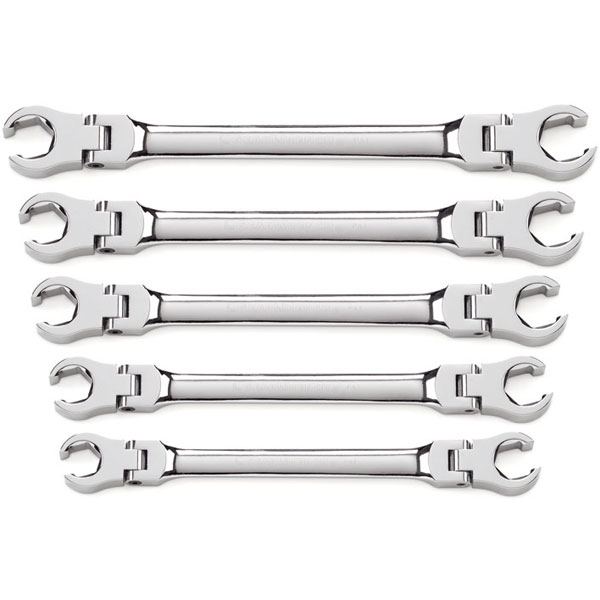 Flex Flare Nut Wrench Set - SAE 5-Pc