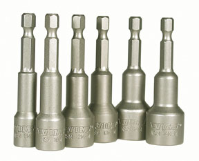 Metric Power Drive Nut Setter Set with Magnetic and Hollow Point