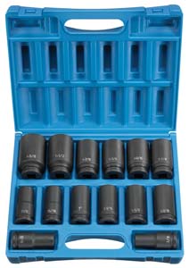 3/4'' Drive Deep Length Fractional Set - 14-Pc