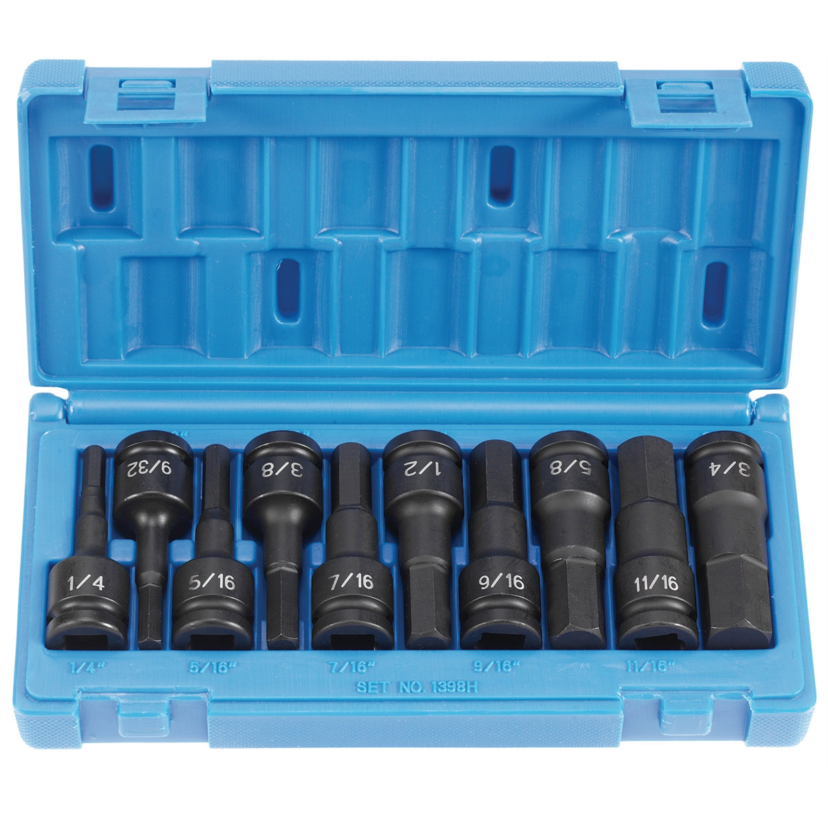 dup of 102098 10 Piece 1/2" Drive Hex Impact Socket Set