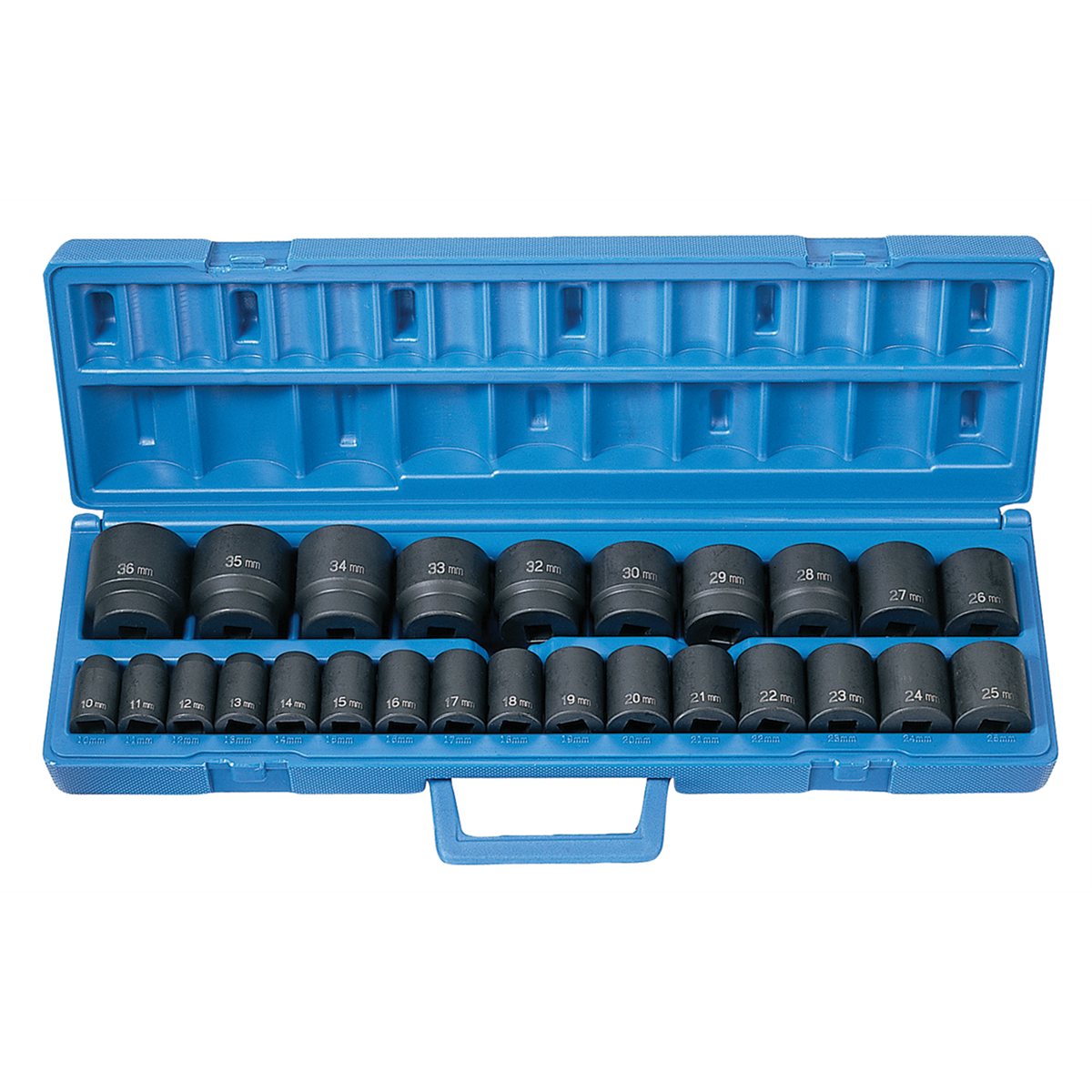 26 Piece 1/2" Drive Metric Master Impact Socket Set