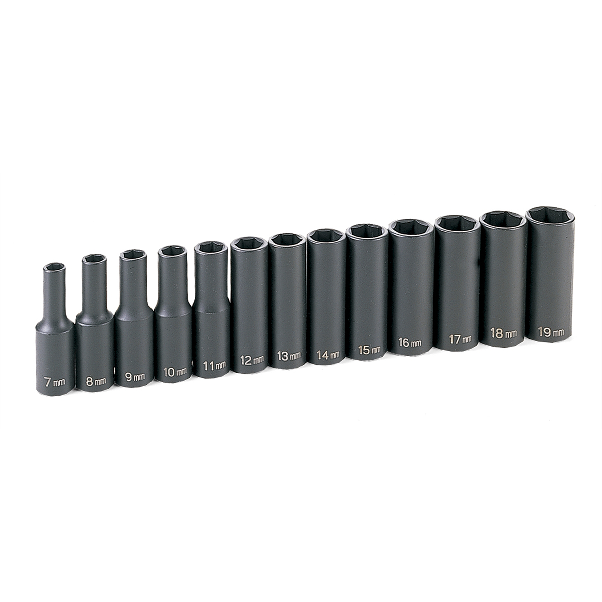 13 Piece 3/8" Drive Deep Metric Impact Socket Set