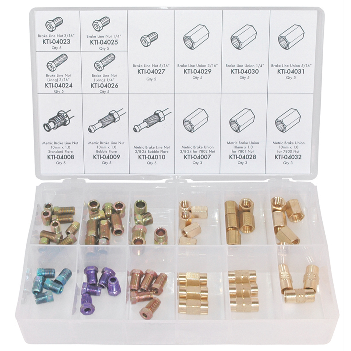 Brake Line Fitting Kit - 64-Pc