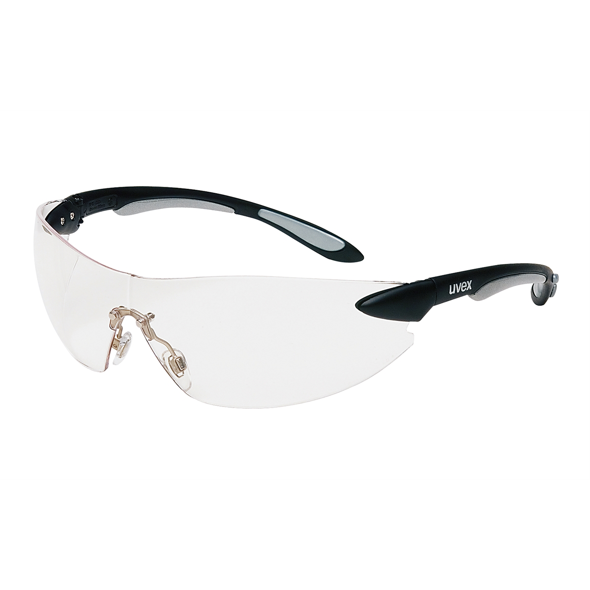 Ignite Safety Glasses - Black and Silver Frames