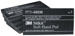 3M Stikit Soft Hand Pad 2-3/4" x 5-1/2" x 3/8" - 1 Pad