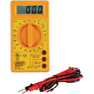 Digital MultiMeter - UL Listed