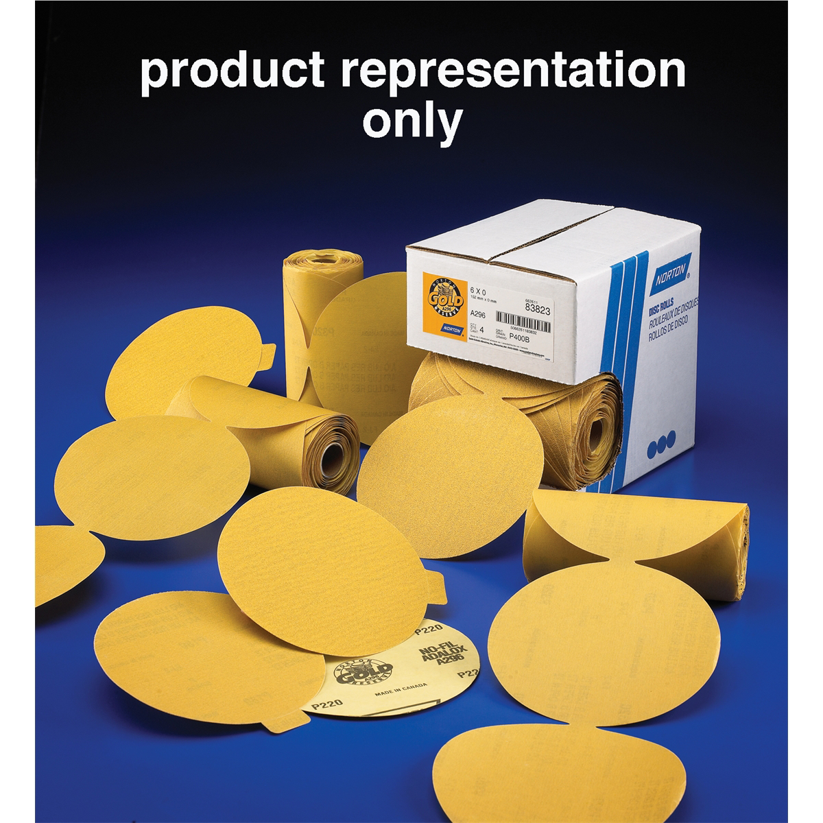 Gold Reserve PSA Disc Roll - 6 In P400B Grit 100/Roll