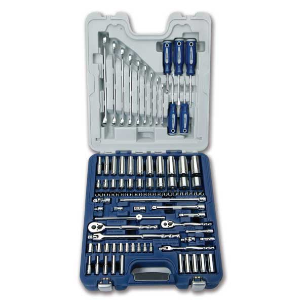 Master 1/4- & 3/8 In Dr Socket Wrench and Screwdriver Set - 95-P