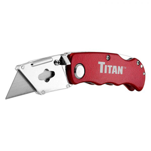 Folding Quick-Change Pocket Utility Knife - Red