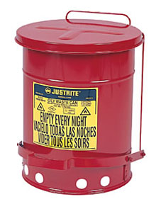 10 Gallon Oily Waste Can w/ Foot Operated Cover