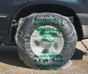 Wheel BAG Maskers in Dispenser Box for 16 In Tires 60/Box