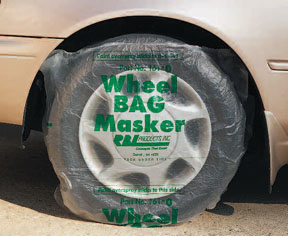 Wheel BAG Maskers in Dispenser Box for 13 - 15 In Tires 100/Box