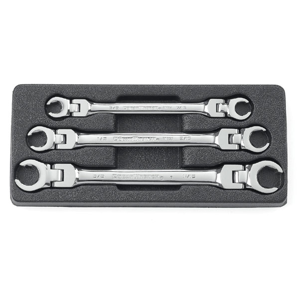 SAE Flex Flare Nut Wrench Set - 3-Pc