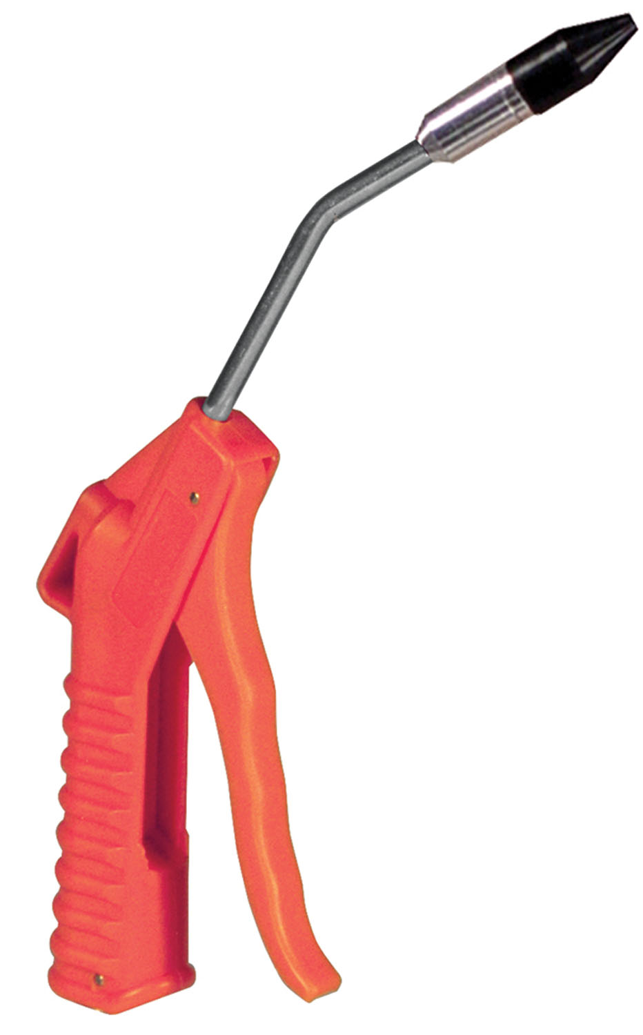 Deluxe 4 In Air Blow Gun w/ 1/2 In Removable Rubber Tip Orange