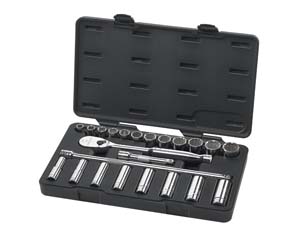 1/2 In Dr SAE 6-Pt Socket Set - 23-Pc