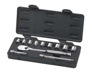 3/8 In Dr 6-Pt Socket Set - 12-Pc