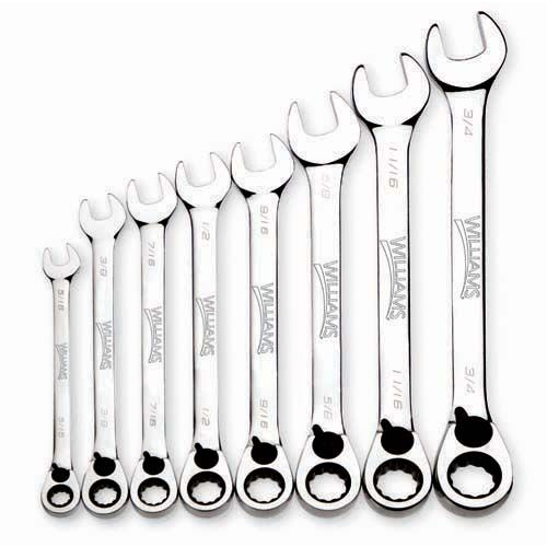 8 pc SAE Reversible Ratcheting Combination Wrench ...