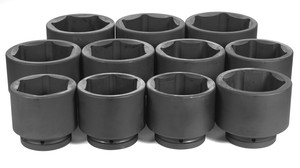 1 In Dr Std Fractional 6 Pt Impact Socket Set - 11-Pc