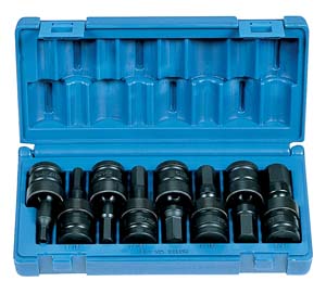 1/2 In Dr Fractional Universal Hex Impact Driver Set - 8-Pc