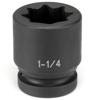 1 In Drive 8 Pt Double Square/Railroad Std Impact Socket - 2-1/4