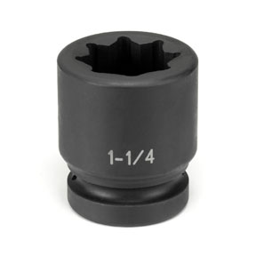 1 In Drive 8 Pt Double Square/Railroad Std Impact Socket - 2-1/8