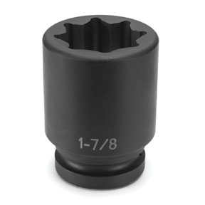 1 In Drive 8 Pt Double Square/Railroad Deep Impact Socket - 1-3/