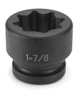 1 In Drive 8 Pt Double Square/Railroad Std Impact Socket - 1-7/8