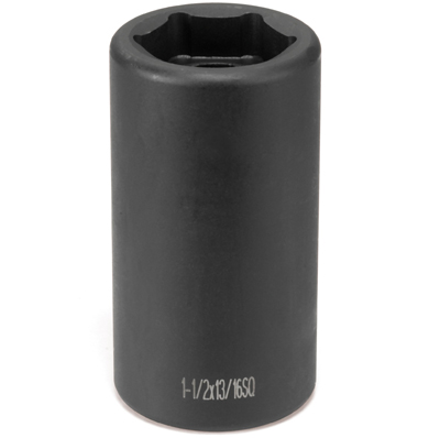 #5 Spline x 1-1/2" x 13/16" Square Budd Wheel Impact Socket