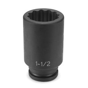 3/4 In Dr 12 Pt Deep Impact Socket - 2-1/4 In