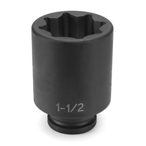 3/4 In Dr 8 Pt Double Square/Railroad Deep Impact Socket - 1-5/1