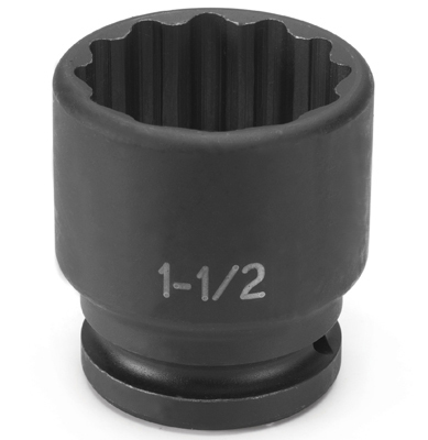 3/4 In Drive 12 Pt Std Impact Socket - 2-7/16 In