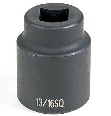 #5 Spline Drive 4-Point (Square) Impact Socket - 13/16 In