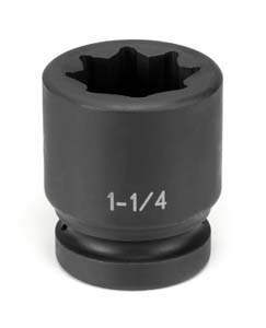 1" Drive x 1-1/4" Standard - 8 Point Impact Socket