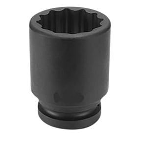 1" Drive x 2" Deep - 12 Point Impact Socket