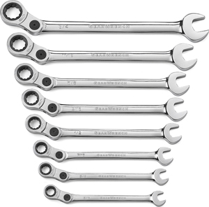 SAE Indexing Combination GearWrench Set - 8-Pc