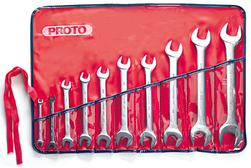 10-Piece Open End Wrench Set