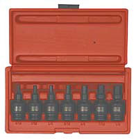 3/8\" Drive 7 Piece Universal SAE Hex Bit Driver Set