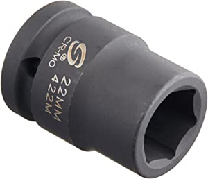 3/4 Inch Drive Standard Metric Impact Socket 22mm