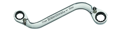 11 x 13 mm S-Shape Ratcheting Wrench