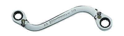 3/8" x 7/16" S-Shape Ratcheting Wrench