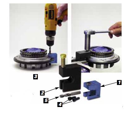 Starter Ring Gear Rivet Fixture Tool