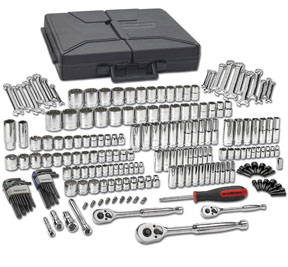 216 Pc. SAE/METRIC 6 & 12 Pt. Mechanics Tool Set MULTI DRIVE