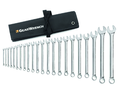 22 Pc. Long Pattern Combination Non-Ratcheting Wrench Set METRIC